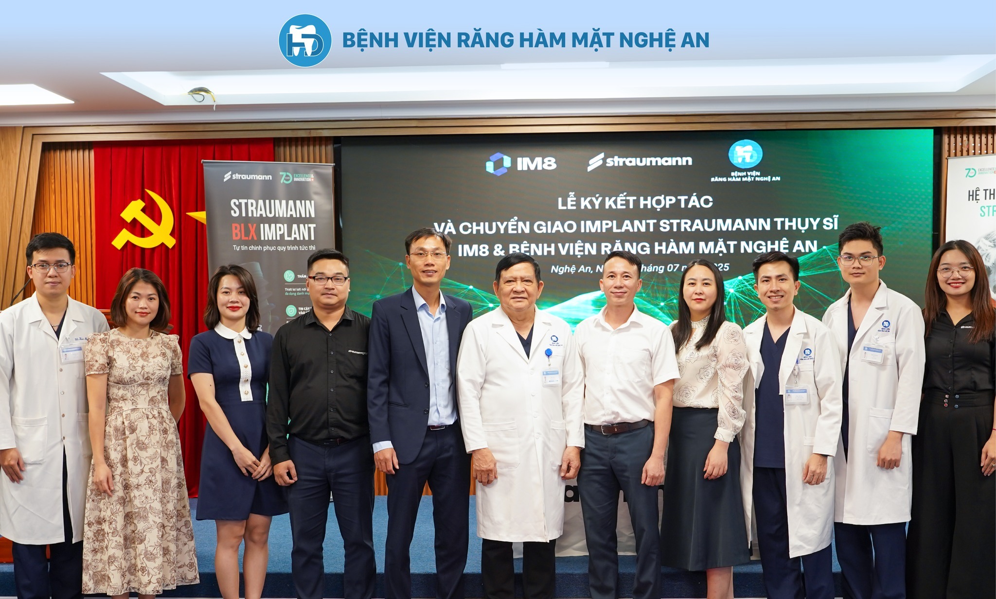 Lễ kí kết hợp tác chiến lược giữa Straumann & Bệnh viện Răng Hàm Mặt Nghệ An