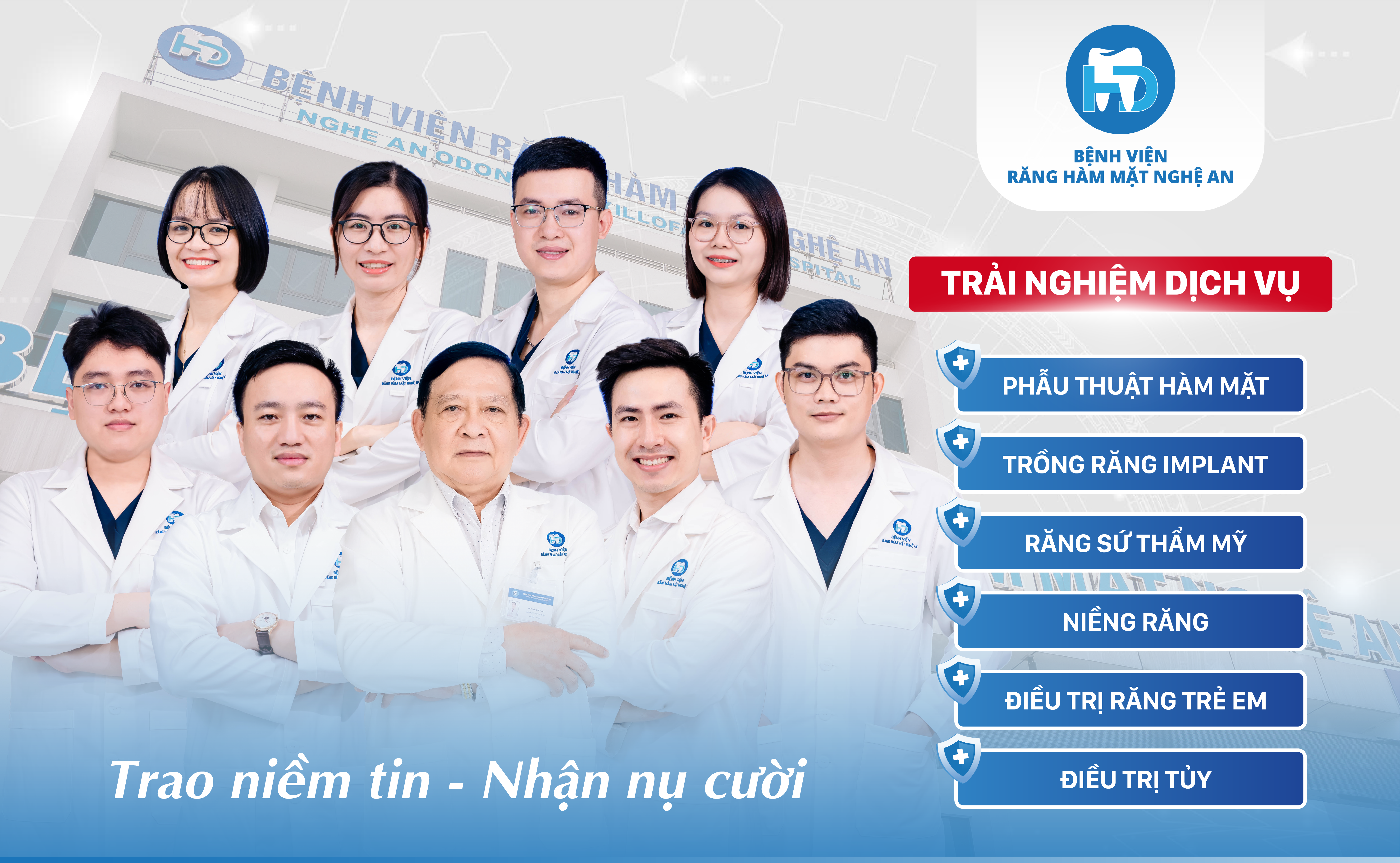 Bệnh viện Răng Hàm mặt Nghệ An - Trao niềm tin, nhận nụ cười