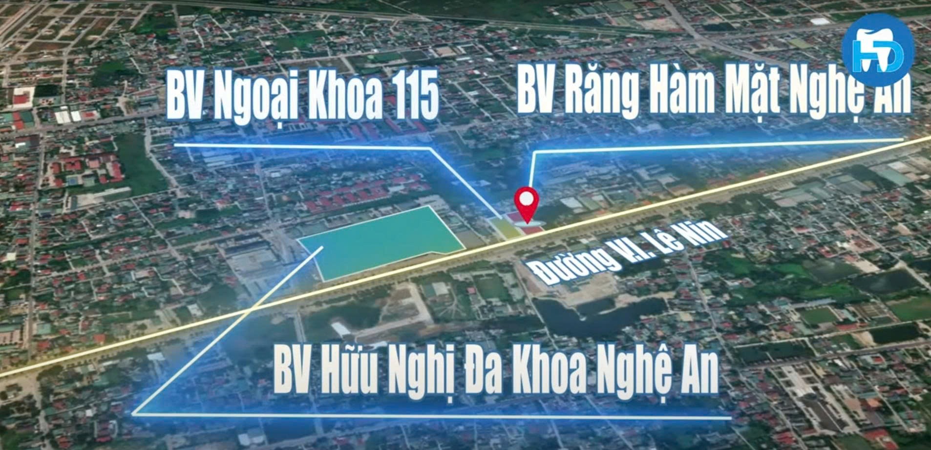 Bệnh viện Răng Hàm Mặt Nghệ An - Địa chỉ: 161 V.I. Lê Nin, phường Vinh Phú, Nghệ An