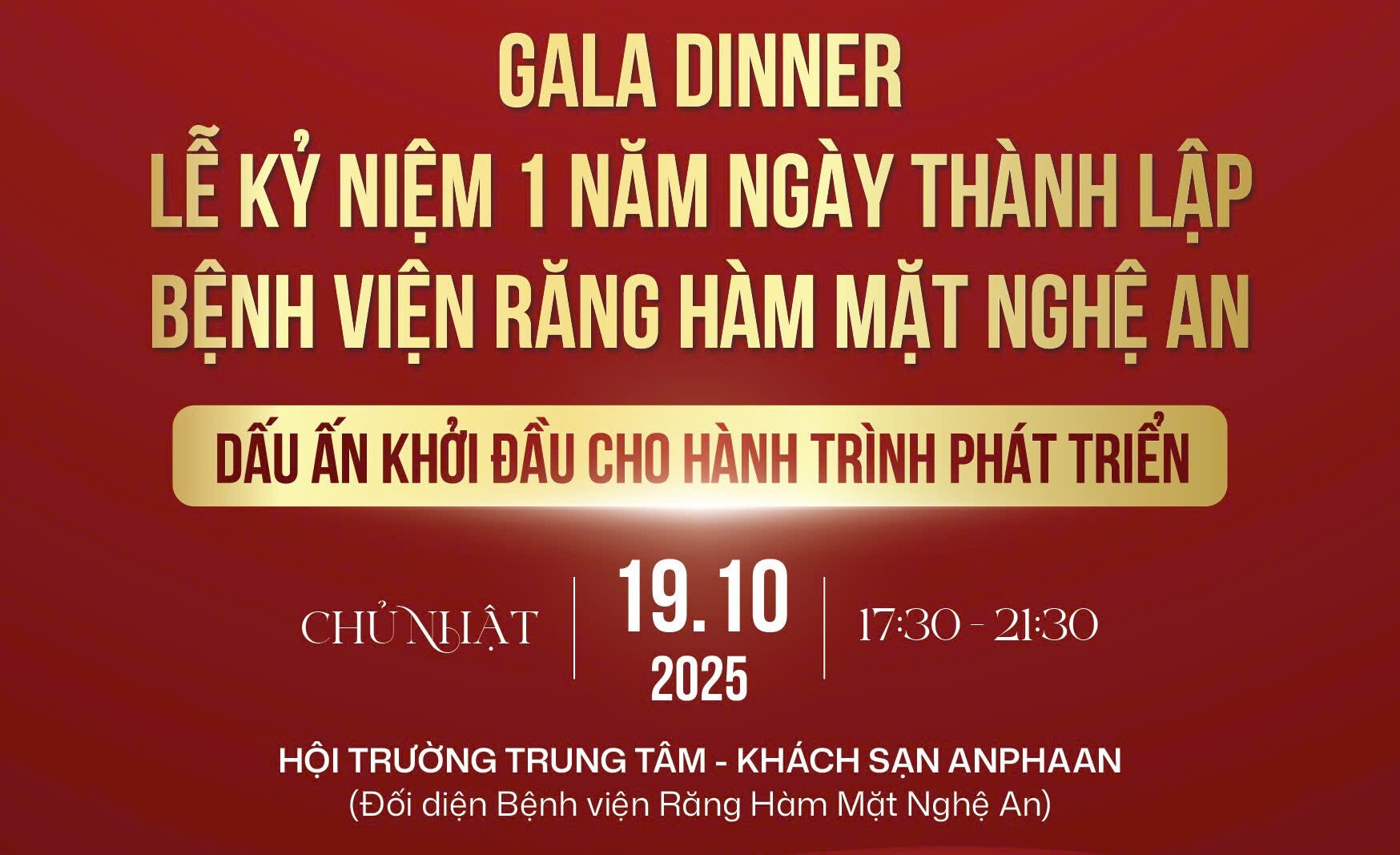 Bệnh viện Răng Hàm Mặt Nghệ An tổ chức Lễ kỷ niệm 1 năm ngày thành lập Bệnh viện